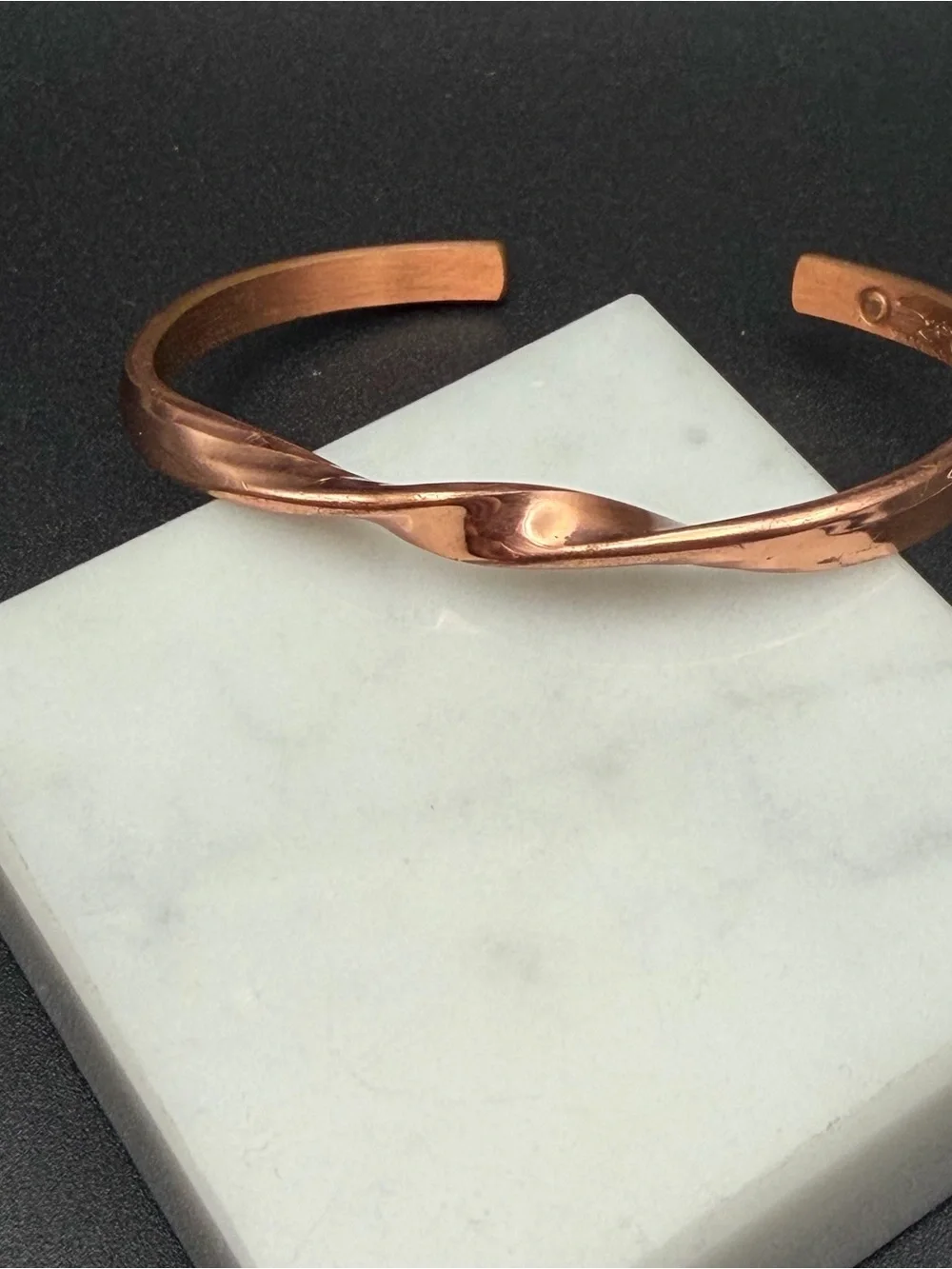 Sergio Lub Copper Twisted Cuff Bracelet #810 small